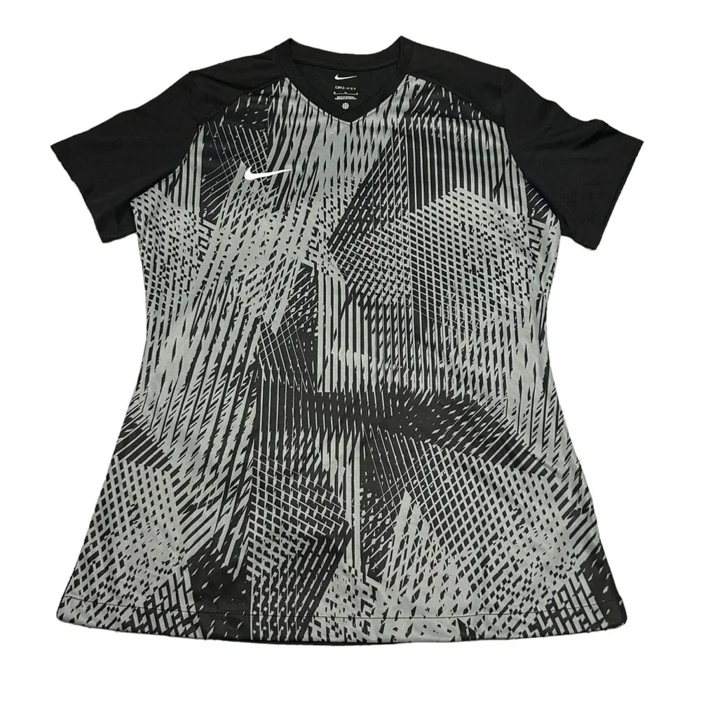 WOMEN NIKE DRI-FIT US PRECISION VI JERSEY WHITE/WOLF GREY/BLACK SIZE MEDIUM NWT - Picture 3 of 8